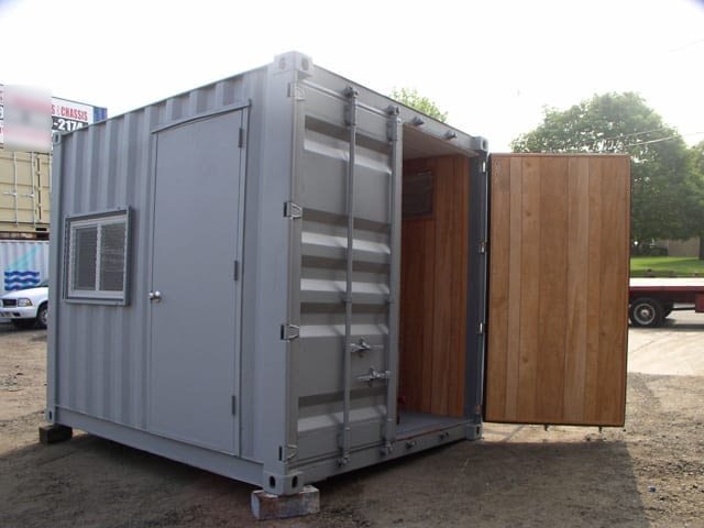 Custom modified shipping container office