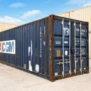 40ft Used Standard Shipping Container – Wind and Watertight – Navy Blue