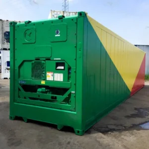 40ft Used High Cube Reefer Container – Cargo Worthy – Green