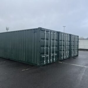 40ft Used High Cube Shipping Containers – Wind and Watertight – Dark Green