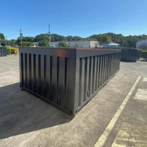 40ft Container Pool – Matte Black